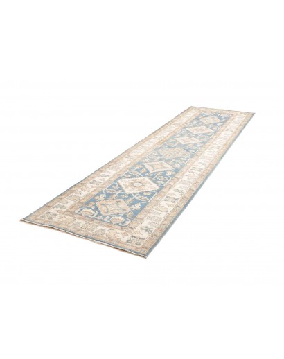 Tappeto Kazak Afghanistan bianco 100x350