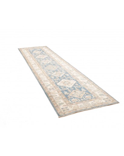 Tappeto Kazak Afghanistan bianco 100x350
