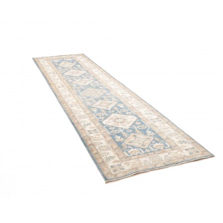 Tappeto Kazak Afghanistan bianco 100x350