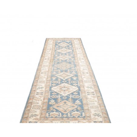 Tappeto Kazak Afghanistan bianco 100x350