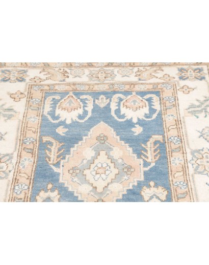 Tappeto Kazak Afghanistan bianco 100x350
