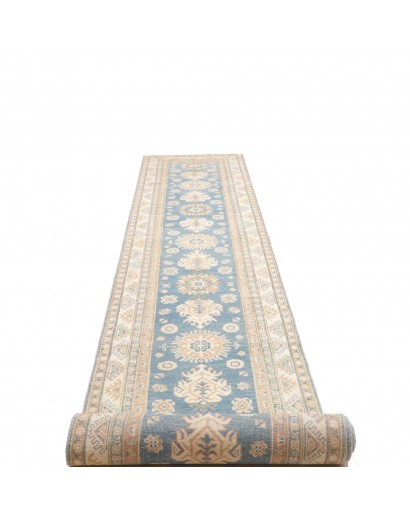 Tappeto Kazak Afghanistan bianco marrone 80x582