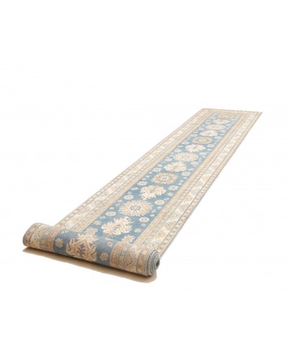 Tappeto Kazak Afghanistan bianco grigio 82x583