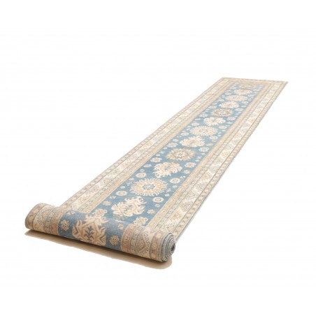 Tappeto Kazak Afghanistan bianco grigio 82x583