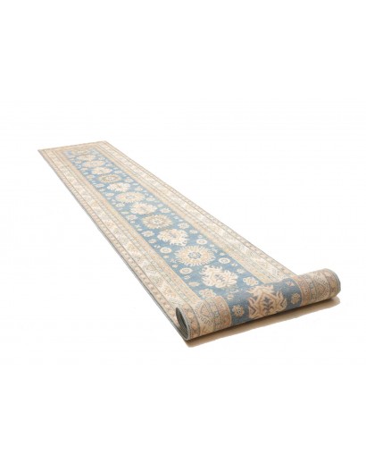 Tappeto Kazak Afghanistan bianco grigio 82x583