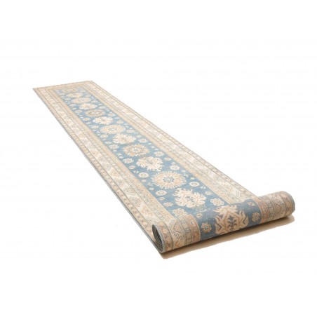 Tappeto Kazak Afghanistan bianco grigio 82x583