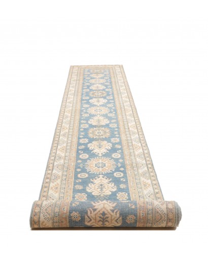 Tappeto Kazak Afghanistan bianco grigio 82x583
