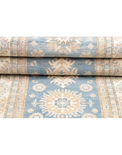 Tappeto Kazak Afghanistan bianco grigio 82x583