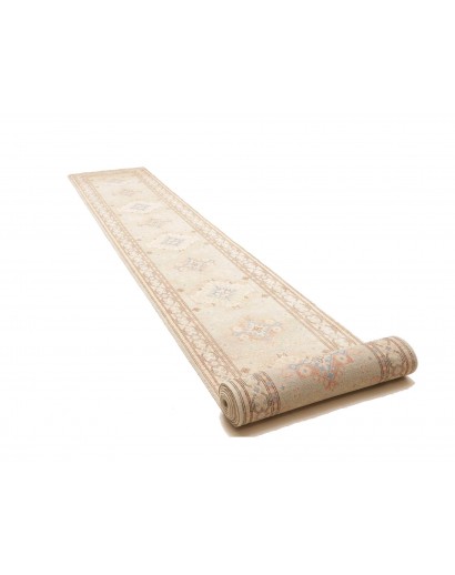 Tappeto Kazak Afghanistan bianco marrone 78x605