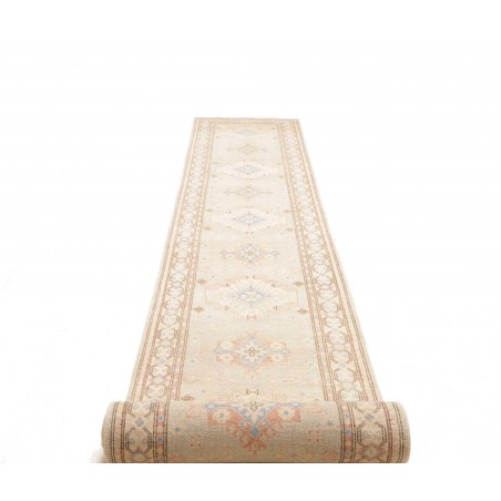 Tappeto Kazak Afghanistan bianco marrone 78x605