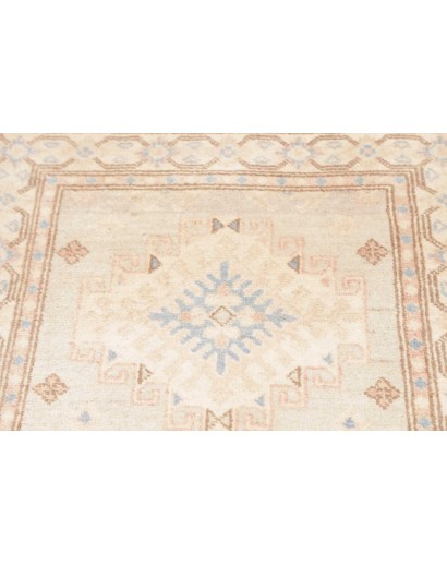 Tappeto Kazak Afghanistan bianco marrone 78x605