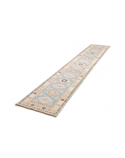 Tappeto Kazak Afghanistan bianco 65x362