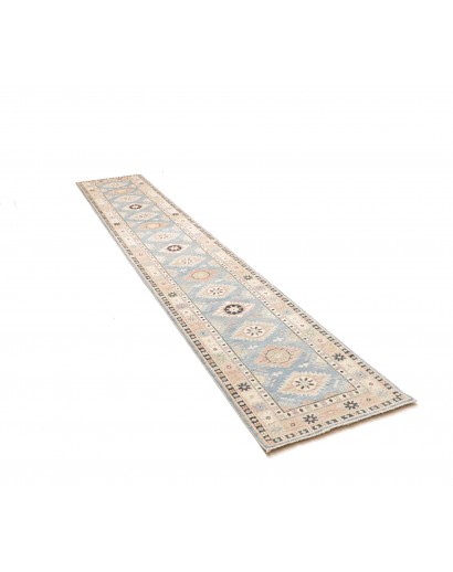 Tappeto Kazak Afghanistan bianco 65x362