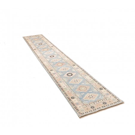 Tappeto Kazak Afghanistan bianco 65x362