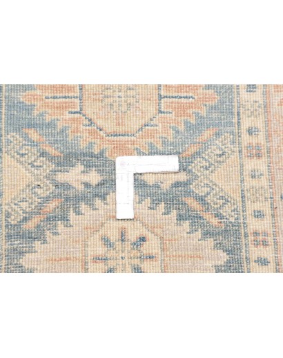 Tappeto Kazak Afghanistan bianco grigio 65x343