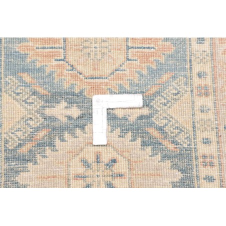 Tappeto Kazak Afghanistan bianco grigio 65x343