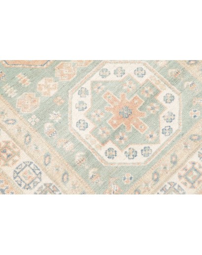 Tappeto Kazak Afghanistan bianco 83x354