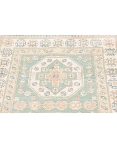 Tappeto Kazak Afghanistan bianco 83x354