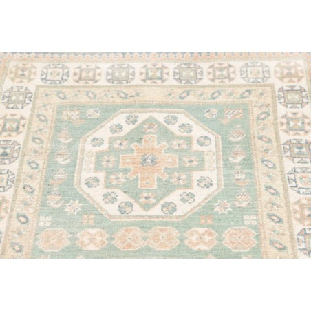 Tappeto Kazak Afghanistan bianco 83x354