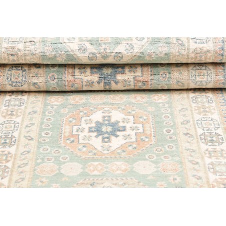 Tappeto Kazak Afghanistan bianco 83x354