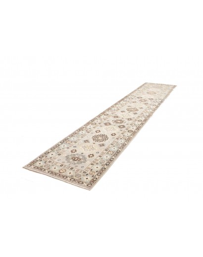 Tappeto Kazak Afghanistan bianco 84x392