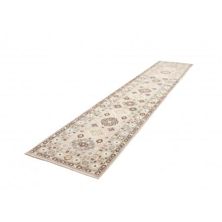 Tappeto Kazak Afghanistan bianco 84x392
