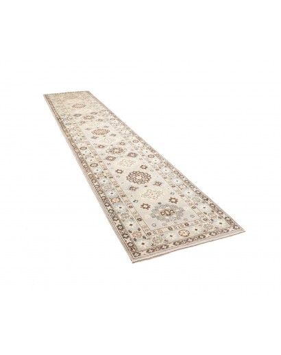 Tappeto Kazak Afghanistan bianco 84x392