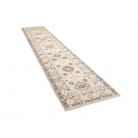 Tappeto Kazak Afghanistan bianco 84x392