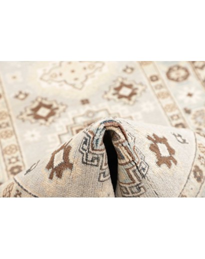 Tappeto Kazak Afghanistan bianco 84x392