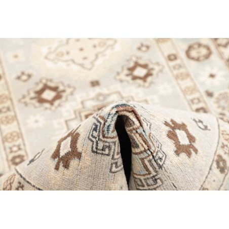 Tappeto Kazak Afghanistan bianco 84x392
