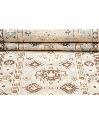 Tappeto Kazak Afghanistan bianco 84x392