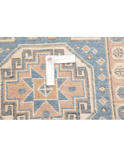 Tappeto Kazak Afghanistan bianco azzurro 79x586