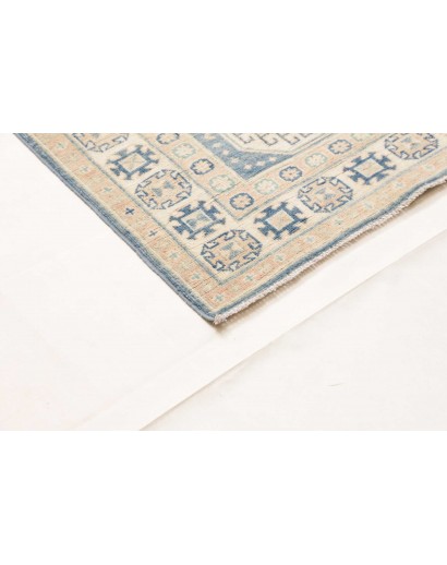 Tappeto Kazak Afghanistan bianco grigio 90x394