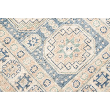 Tappeto Kazak Afghanistan bianco grigio 90x394