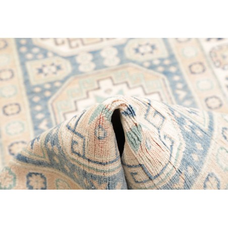 Tappeto Kazak Afghanistan bianco grigio 90x394