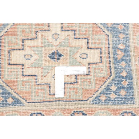 Tappeto Kazak Afghanistan bianco grigio 90x394