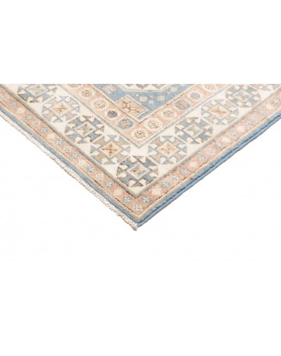 Tappeto Kazak Afghanistan bianco azzurro 83x586