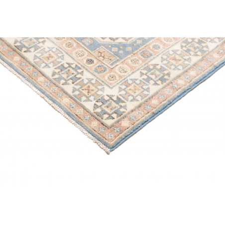 Tappeto Kazak Afghanistan bianco azzurro 83x586
