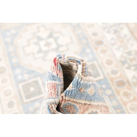Tappeto Kazak Afghanistan bianco azzurro 83x586