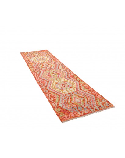 Tappeto Kilim Afghanistan marrone bianco 85x298