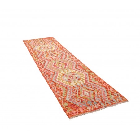 Tappeto Kilim Afghanistan marrone bianco 85x298