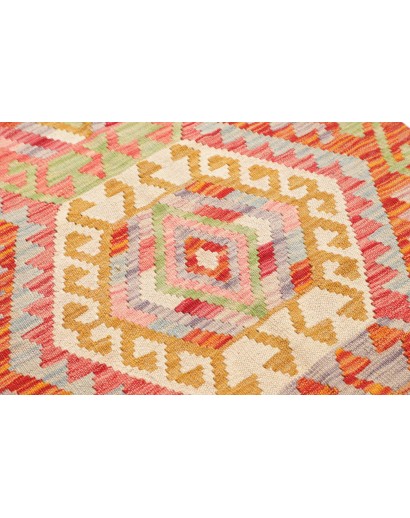 Tappeto Kilim Afghanistan marrone bianco 85x298