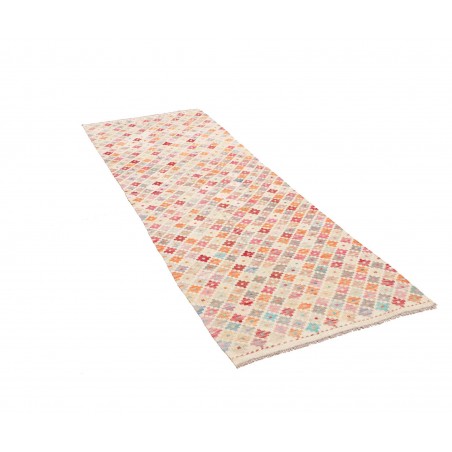 Tappeto Kilim Afghanistan bianco arancione 79x242