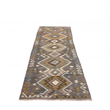 Tappeto Kilim Afghanistan azzurro 85x302