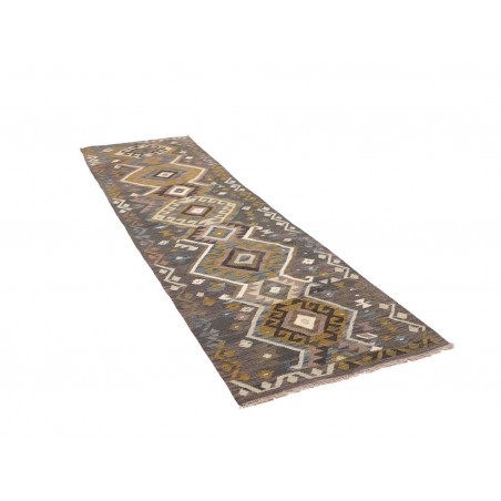 Tappeto Kilim Afghanistan azzurro 85x302