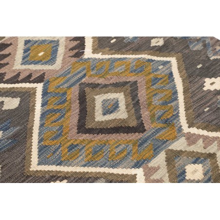 Tappeto Kilim Afghanistan azzurro 85x302