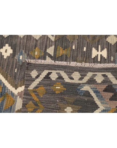 Tappeto Kilim Afghanistan azzurro 85x302