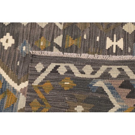 Tappeto Kilim Afghanistan azzurro 85x302