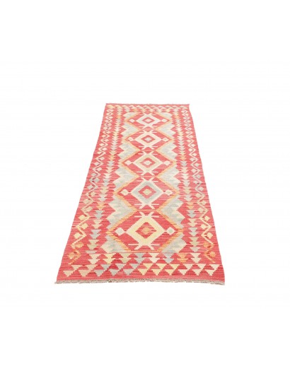 Tappeto Kilim Afghanistan marrone rosso 74x243