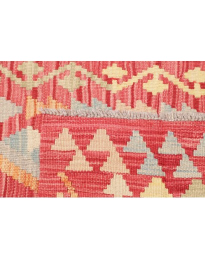 Tappeto Kilim Afghanistan marrone rosso 74x243